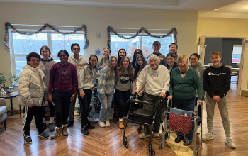  HUDDLE Jr. Members Enjoy Intergenerational Activities with Jennings at Brecksville Residents